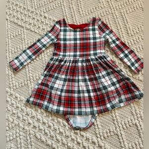 Little Sleepies Plaid Long Sleeve twirl 6-12m